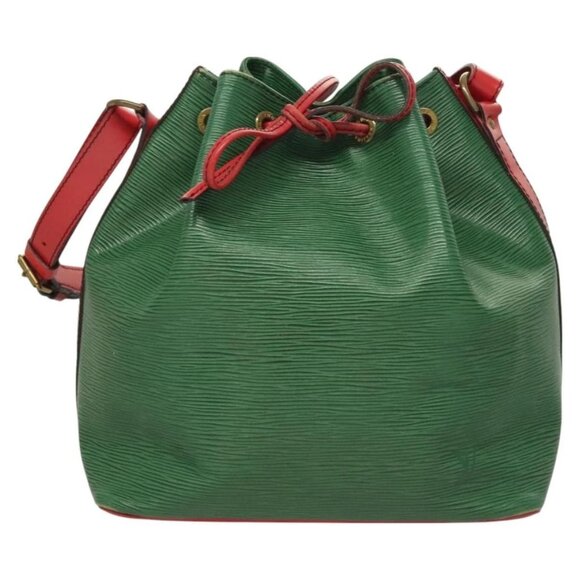 LOUIS VUITTON Epi Petit Noe Shoulder Bag Bicolor Green Red LV Auth - Picture 2 of 16